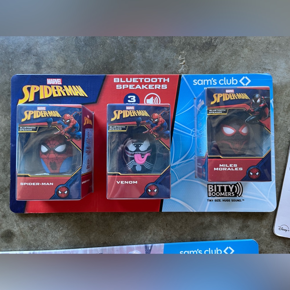 Bitty boomers Spider-Man 3 pack speakers. New in box